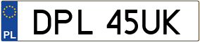 Trailer License Plate
